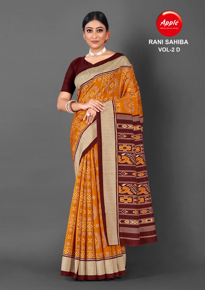 Apple Rani Sahiba Vol 2 Printed Bhagalpuri Silk Sarees Catalog